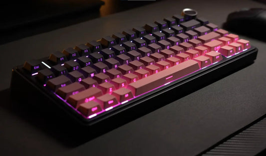 Aula F75 Keyboard Gradient Black Pink AulaKeyboard